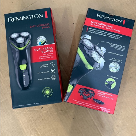 Remington Other - Remington Rechargeable Rotary Shavers (2) in Black and Neon Green